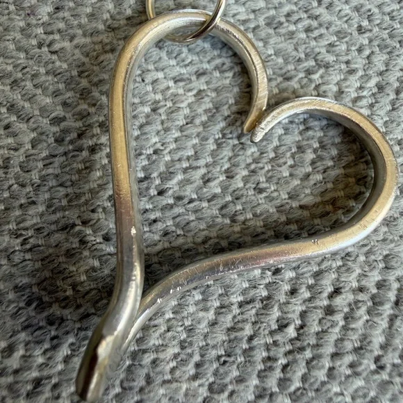 Fork Tine Heart Pendant Necklace - Picture 6 of 7